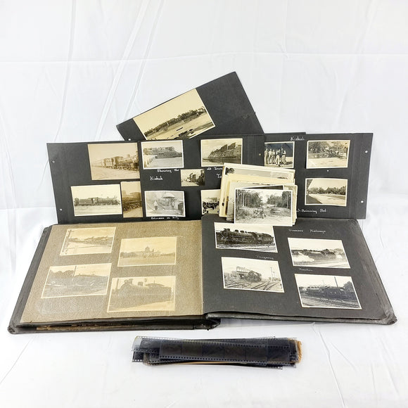 Vintage 1940s and 1950s Large Photograph Album of Ships, Planes, Boats, etc