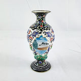 Vintage Enamelled Middle Eastern Vase.