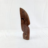 Vintage African Tribal Carved Wooden Hardwood Sculpture.