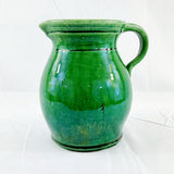 Vintage Pottery Green Glazed Water Jug.