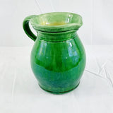 Vintage Pottery Green Glazed Water Jug.
