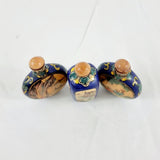 Three Vintage Enamel Chinese Scent Bottles