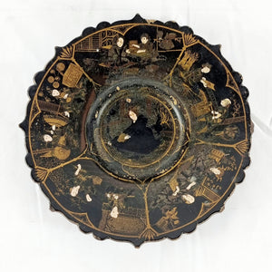 Antique Circa 1900s Japanese Paper Mache Tazza