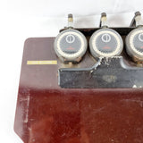 Rare Bakelite Heuer Clipboard with Omega Stopwatches for Lola T.70.sp Max Wilson
