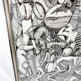 Malangatana Valente Ngwenya (Mozambican, 1936-2011) Pen and Pencil Signed Art Work