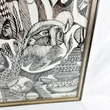 Malangatana Valente Ngwenya (Mozambican, 1936-2011) Pen and Pencil Signed Art Work