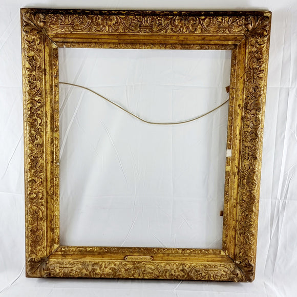 Antique 19th Century Giltwood and Gesso Picture Frame or The Missing Gainsborough