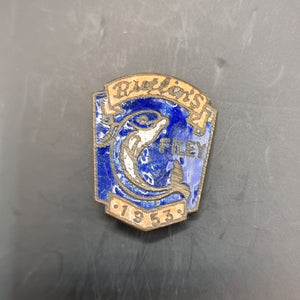 Vintage Enamel Butlins Filey Badge 1953