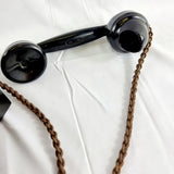 Vintage Bakelite GPO Black Telephone with Drawer