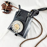 Vintage Bakelite GPO Black Telephone with Drawer