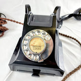 Vintage Bakelite GPO Black Telephone with Drawer