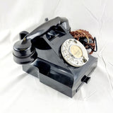 Vintage Bakelite GPO Black Telephone with Drawer