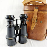 Pair of WW1 Military Binoculars Army Navy 1918 in Case