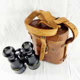 Pair of WW1 Military Binoculars Army Navy 1918 in Case