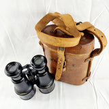 Pair of WW1 Military Binoculars Army Navy 1918 in Case
