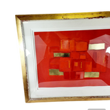 Concept Red by Linda Charles 38/95 Limited Edition Abstract Art.