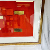 Concept Red by Linda Charles 38/95 Limited Edition Abstract Art.
