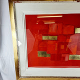 Concept Red by Linda Charles 38/95 Limited Edition Abstract Art.