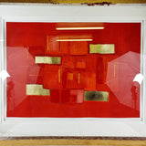Concept Red by Linda Charles 38/95 Limited Edition Abstract Art.