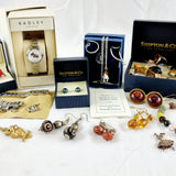 Jewellery, including Diamond Enamel Bradford exchange Puppy, Radley, Shipton and Co, silver and Costume.