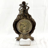 Antique French Style Spelter Mantle Clock by British United Clock Company.