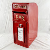 Classic Queen Elizabeth Style Red Post Box. Royal mail Red. Cast Iron.