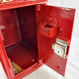 Classic Queen Elizabeth Style Red Post Box. Royal mail Red. Cast Iron.
