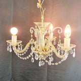 Vintage Three Branch Murano Glass Chandelier