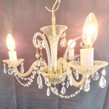 Vintage Three Branch Murano Glass Chandelier