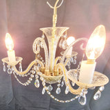 Vintage Three Branch Murano Glass Chandelier