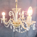 Vintage Three Branch Murano Glass Chandelier