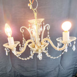 Vintage Three Branch Murano Glass Chandelier