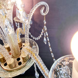 Vintage Three Branch Murano Glass Chandelier