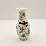 Antique Cantonese Famille Rose Miniature Vase with Character Marks