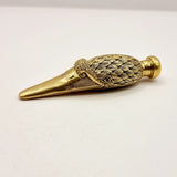 Antique 18ct Gold Plated Swan Head Perfume Bottle with Glass Eyes