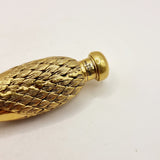 Antique 18ct Gold Plated Swan Head Perfume Bottle with Glass Eyes