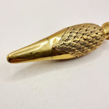 Antique 18ct Gold Plated Swan Head Perfume Bottle with Glass Eyes