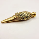 Antique 18ct Gold Plated Swan Head Perfume Bottle with Glass Eyes