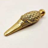 Antique 18ct Gold Plated Swan Head Perfume Bottle with Glass Eyes