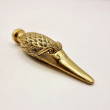 Antique 18ct Gold Plated Swan Head Perfume Bottle with Glass Eyes