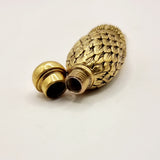 Antique 18ct Gold Plated Swan Head Perfume Bottle with Glass Eyes