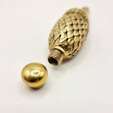 Antique 18ct Gold Plated Swan Head Perfume Bottle with Glass Eyes