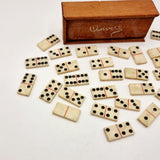Antique POW Prisoner of War Bone Domino's