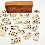 Antique POW Prisoner of War Bone Domino's