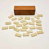 Antique Horn and Bone Miniature Games Set