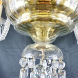 Large Antique Seven Branch Murano Glass Chandelier.