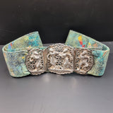Antique 19th Century Silver Burmese Belt Buckle.
