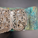 Antique 19th Century Silver Burmese Belt Buckle.