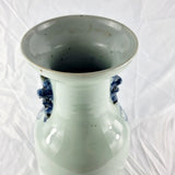 Large Antique Chinese Qing Dynasty Blue and White Vase 19th Century