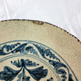 Antique Chinese Blue and White Dish After Ming Dynasty